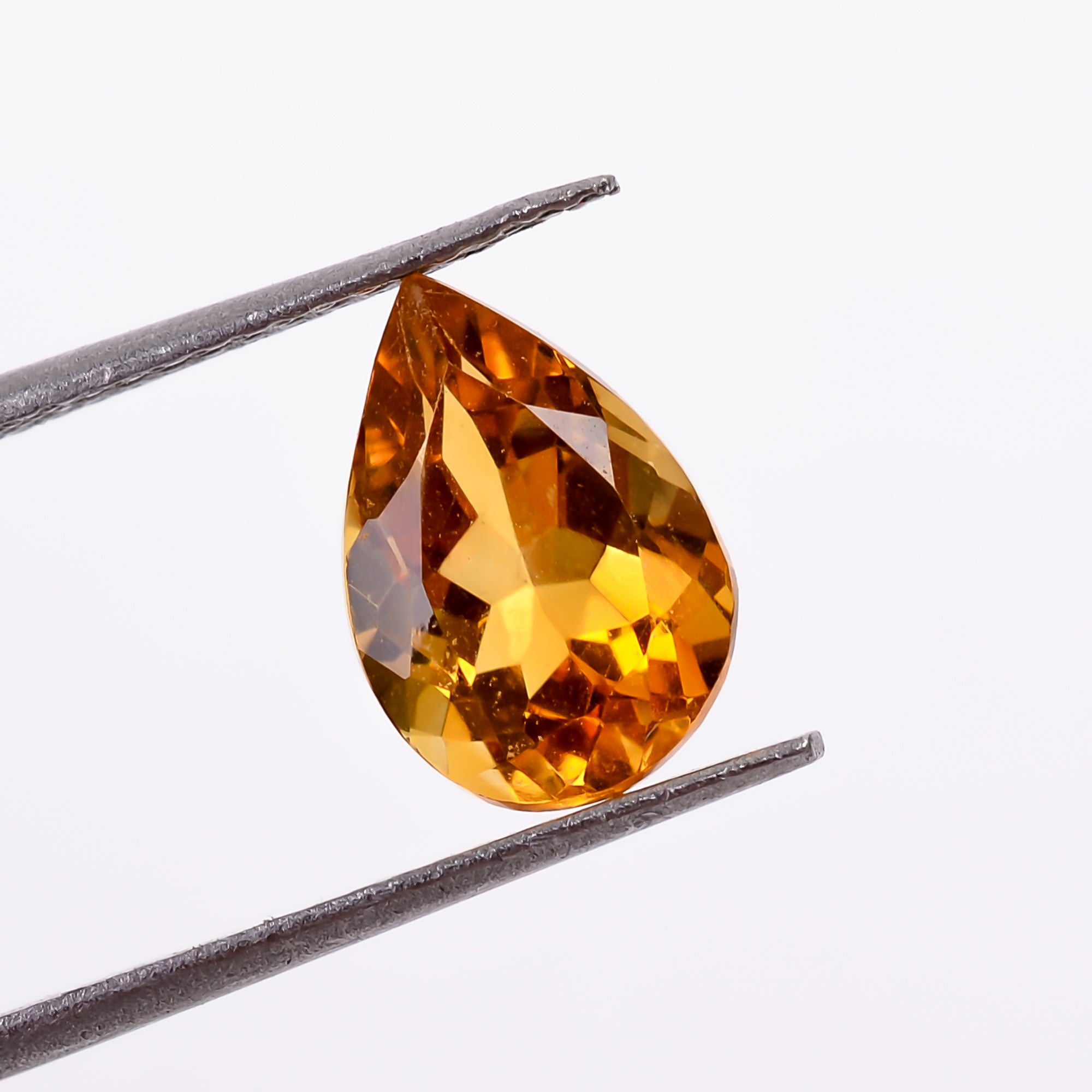 citrine pear shape cut stone natural loose gemstone